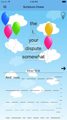 LDS Scripture Balloon Pop - Screenshot 2