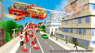 Flying Fire Truck Transform - Screenshot 2