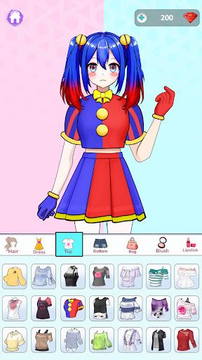 Anime Dress Up and Makeup Game - Screenshot 3