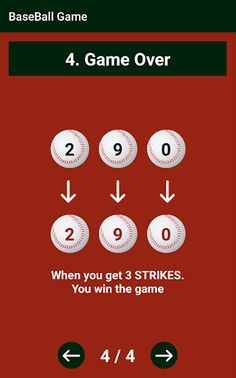 Number Baseball Game - Screenshot 3