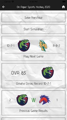 On Paper Sports Hockey '20 - Screenshot 2