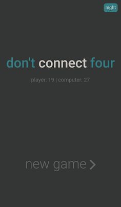 Don't Connect Four - Screenshot 3