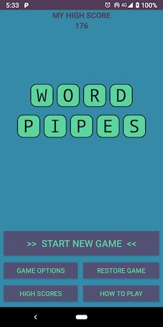 Word Pipes: Pure Word Game - Screenshot 1