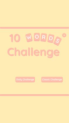 10 Words Challenge - Screenshot 1