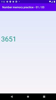 Number Memory Training - Screenshot 2