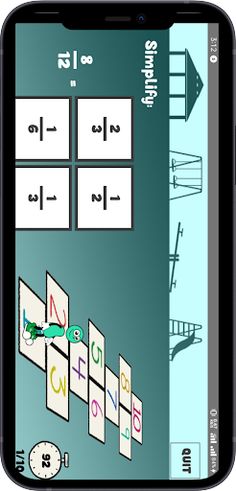 Hopscotch - Simplify Fractions - Screenshot 2