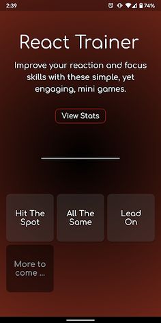 React Trainer - Screenshot 1