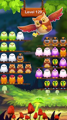 Bird Color Puzzle: Sort Game - Screenshot 3