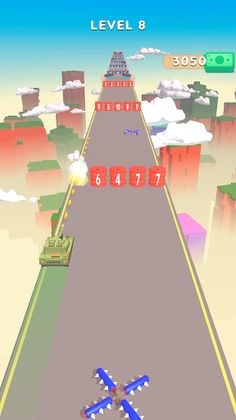 Sky Tank Run : Tank Race 3D - Screenshot 2