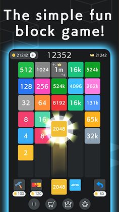 x2 blocks - 2048 Merge Games - Screenshot 1