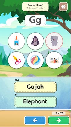 Belajar ABC Dwibahasa + Suara - Screenshot 4
