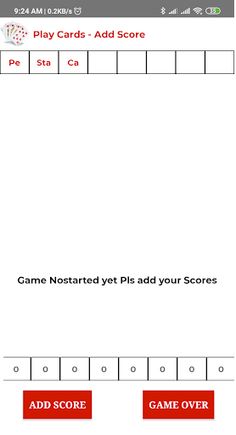 Play Cards Score Board - Add S - Screenshot 4
