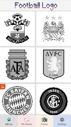 Pixel Art - Football Logo - Screenshot 1