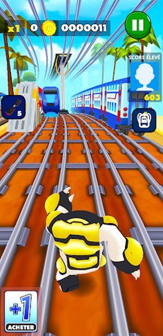 Ben Omnitrix Subway aliens Run - Screenshot 2