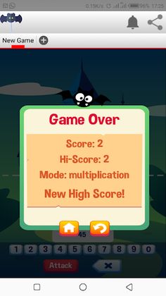 Math v Bat Game - Screenshot 4