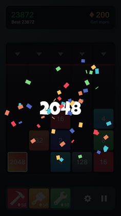 Mergetris - 2048 Dropping Bloc - Screenshot 2