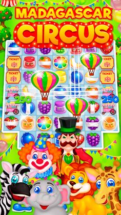 Madagascar Circus: Match 3 - Screenshot 3