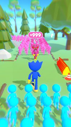 Rainbow Army: Pink Monster Run - Screenshot 1