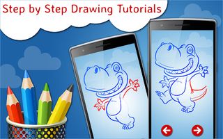 How to Draw Dinosaurs Lesson - Screenshot 3