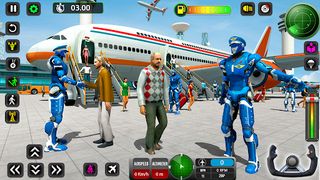 Robot Pilot Airplane Games 3D - Screenshot 1