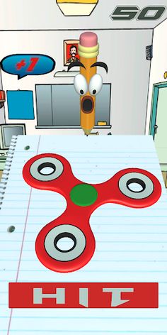Hit the Fidget Spinner 3D Game - Screenshot 1