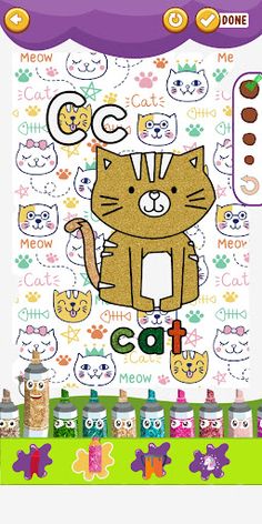 Coloring Glitter Alphabets ABC - Screenshot 4