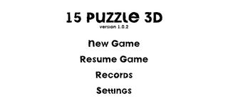 15 Puzzle 3D - пятнашки 3D - Screenshot 3