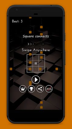 Connect The Squares : Brain Ga - Screenshot 1
