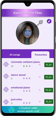 Karol G Piano Tiles - Screenshot 4