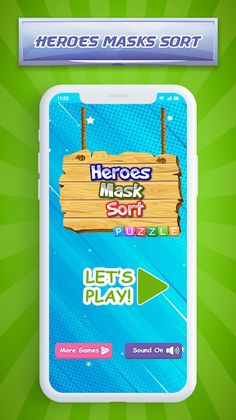 Heroes Mask Sort: PJ Power - Screenshot 1