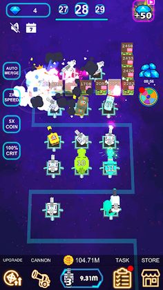 Space Merge Turret 3D - Screenshot 3