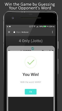 4 Only Jotto: The 4 Letter Log - Screenshot 4