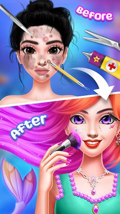 ASMR Mermaid Doll Makeup Salon - Screenshot 4