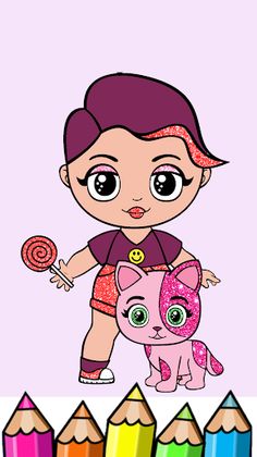 Megan Doll Coloring Game - Screenshot 4