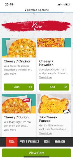 PizzaHut Deals Singopore - Screenshot 2