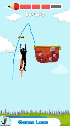 Draw Flights Line Bridge Game - Screenshot 2