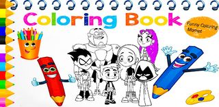 Teen Titans Coloring Book - Screenshot 2
