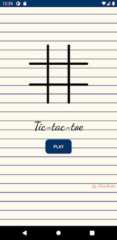 Classic Tic Tac Toe ! - Screenshot 1