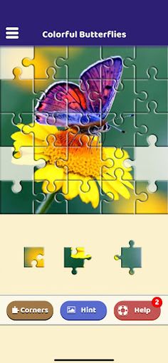 Colorful Butterflies Puzzle - Screenshot 3
