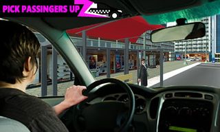 Pink Taxi Driving Game 3D - Screenshot 3