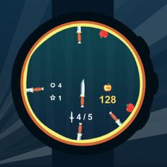 Knife Throw for Smartwatch - Screenshot 1