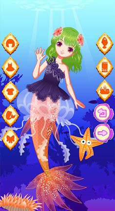 Mermaid Princess Dress Up Salo - Screenshot 2