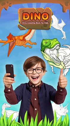 Dino Coloring Book for Kids - Screenshot 1