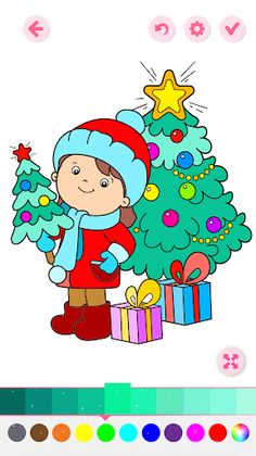 Magic Christmas Coloring Book - Screenshot 1