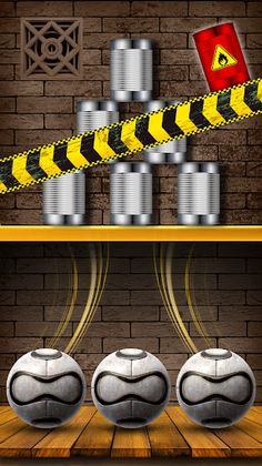Can Knockdown Ball Hit Game - Screenshot 1