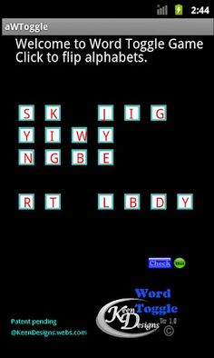 aWToggle Word Game - Screenshot 2