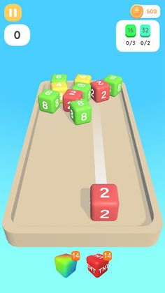 2048 Chain Cube: Merge Cube 3D - Screenshot 3