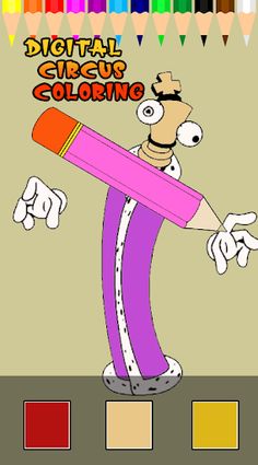 Digital Circus Coloring - Screenshot 2