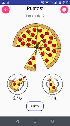 Juegos con fracciones - Screenshot 4