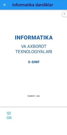 Informatika darsliklar - Screenshot 3